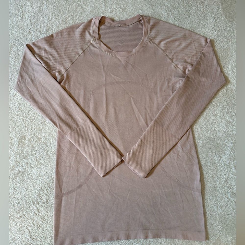 Lululemon Swiftly Tech Long Sleeve Shirt 2.0 Pink Size 8